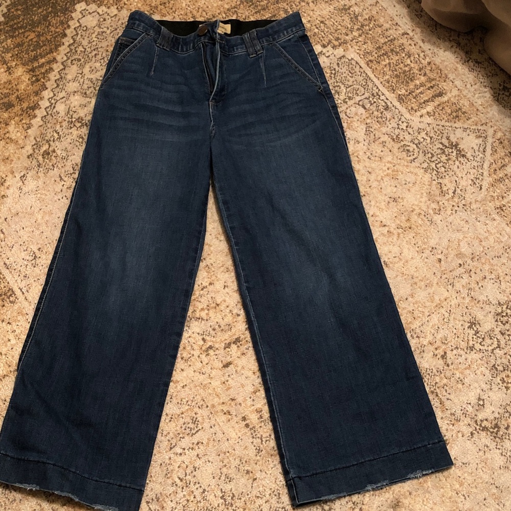 Democracy Wide-Leg Dark Blue Jeans